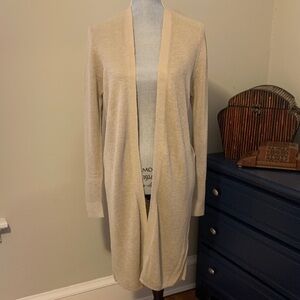 Banana Republic - Lightweight Duster Longline Cardigan, Oatmeal, Like New!